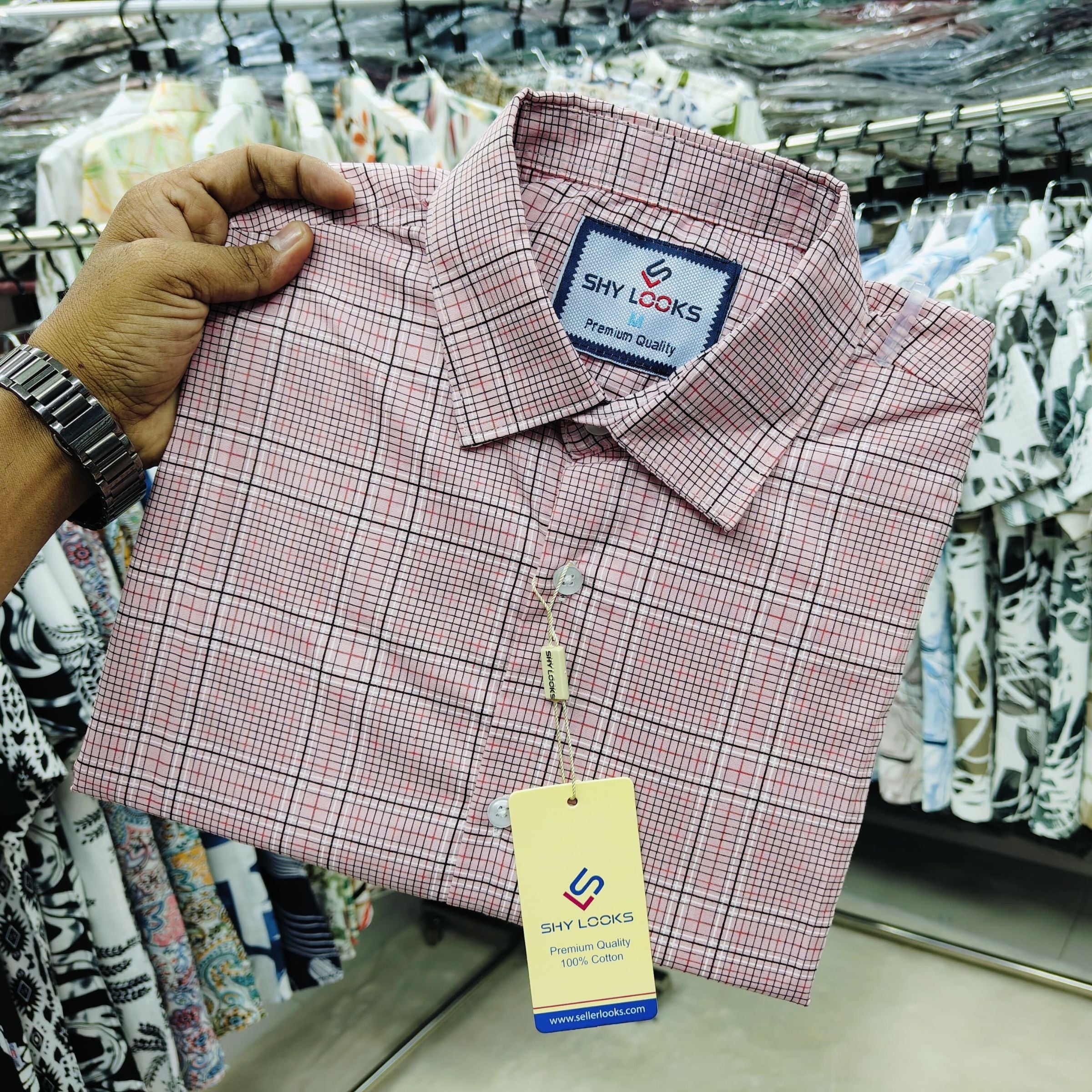 🤍💖 Pure Cotton full Sleeve Check Shirt for Men's 🤍💖