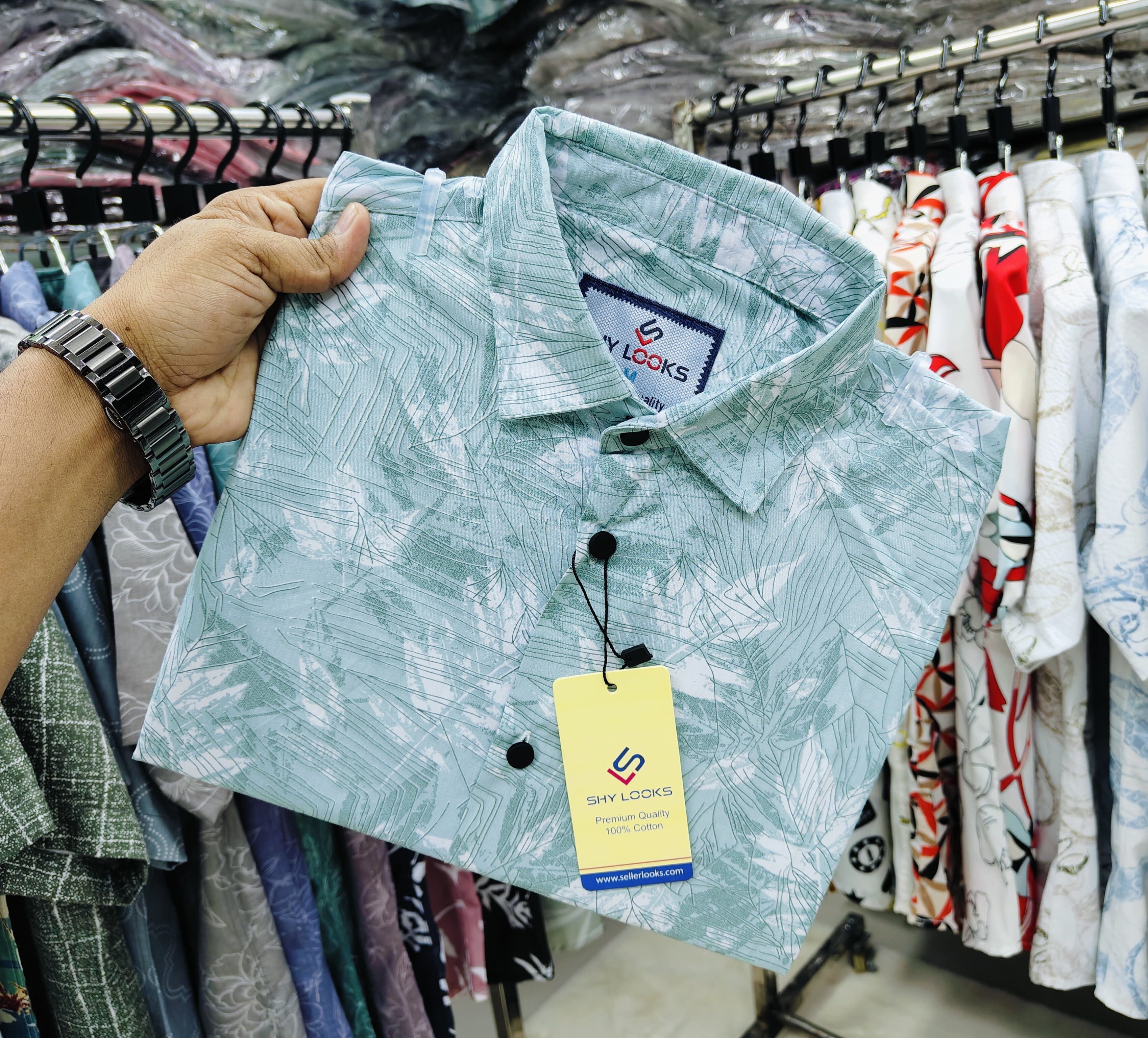 🤍💖Pure Cotton full Sleeve Print Shirt for Men's 🤍💖