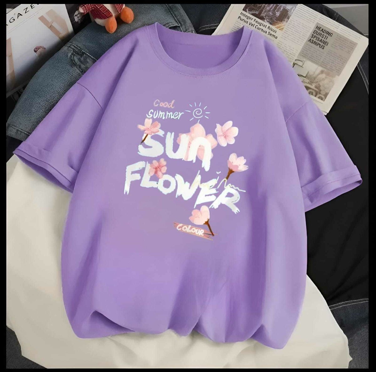 🤍💖 Drop Shoulder Ladies T-shirt 🤍💖 - STYLEX