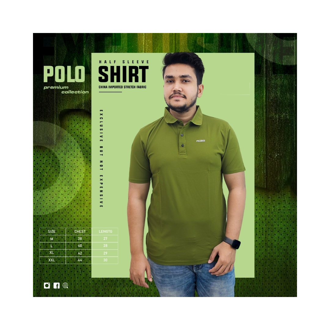 🤍💖 China Stretch Half sleeve polo shirt 🤍💖