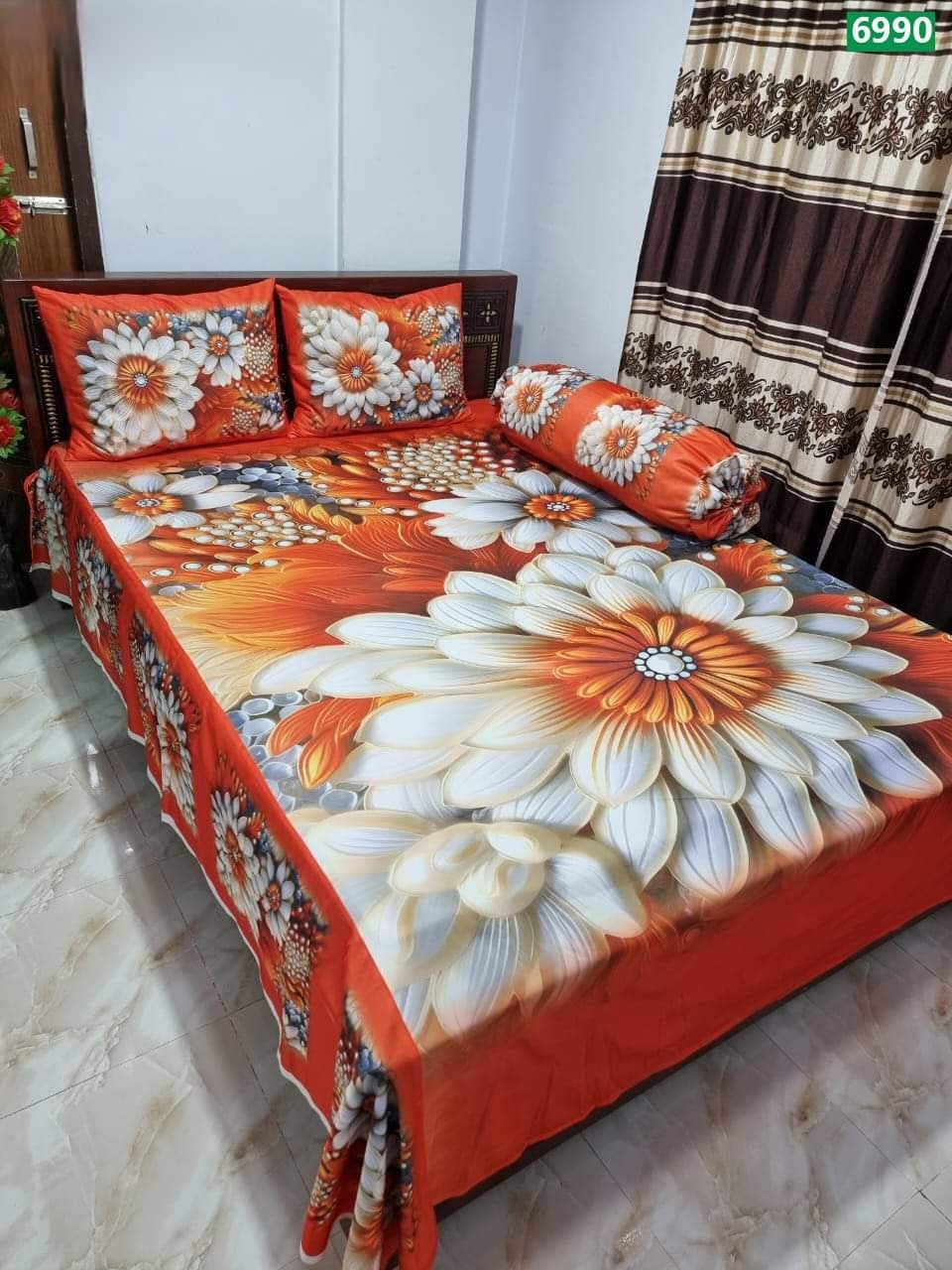 đ¤đ China Premium 3D Design Bed Sheet đ¤đ