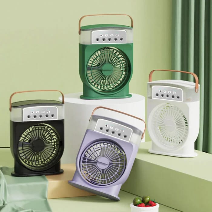 đ¤đ A3 In 1 Air Cooling USB Fan with LED Night Light Water Fan đ¤đ