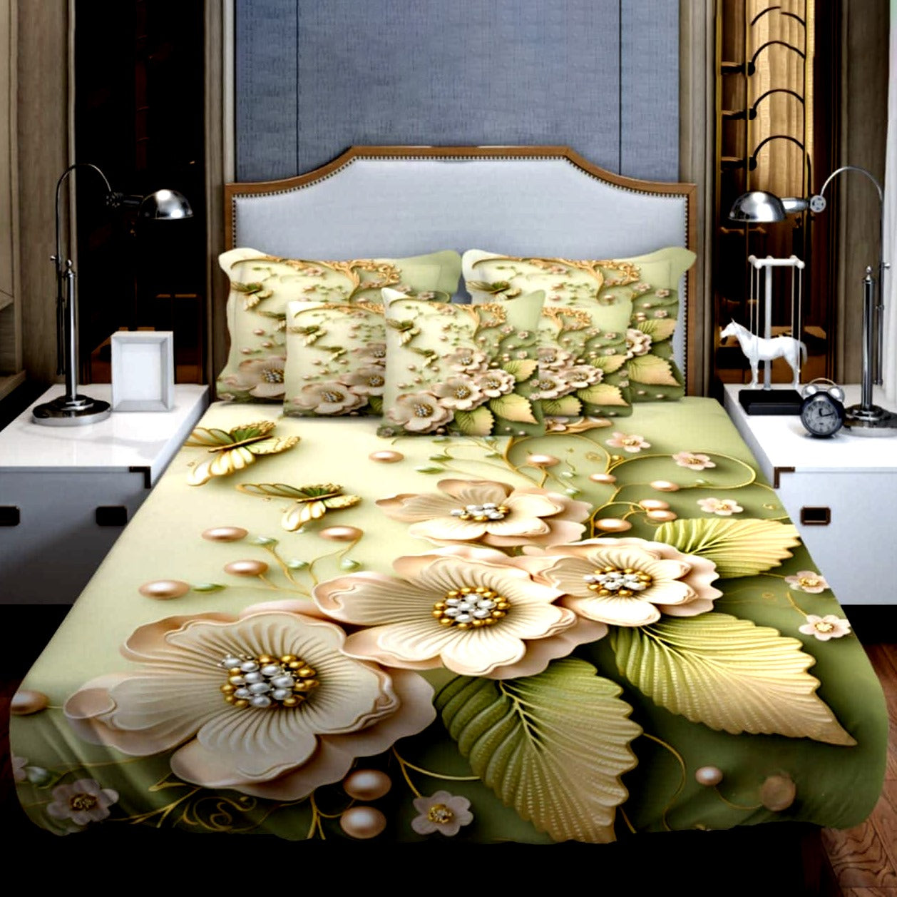 đ¤đ China Premium 3D Design Bed Sheet đ¤đ