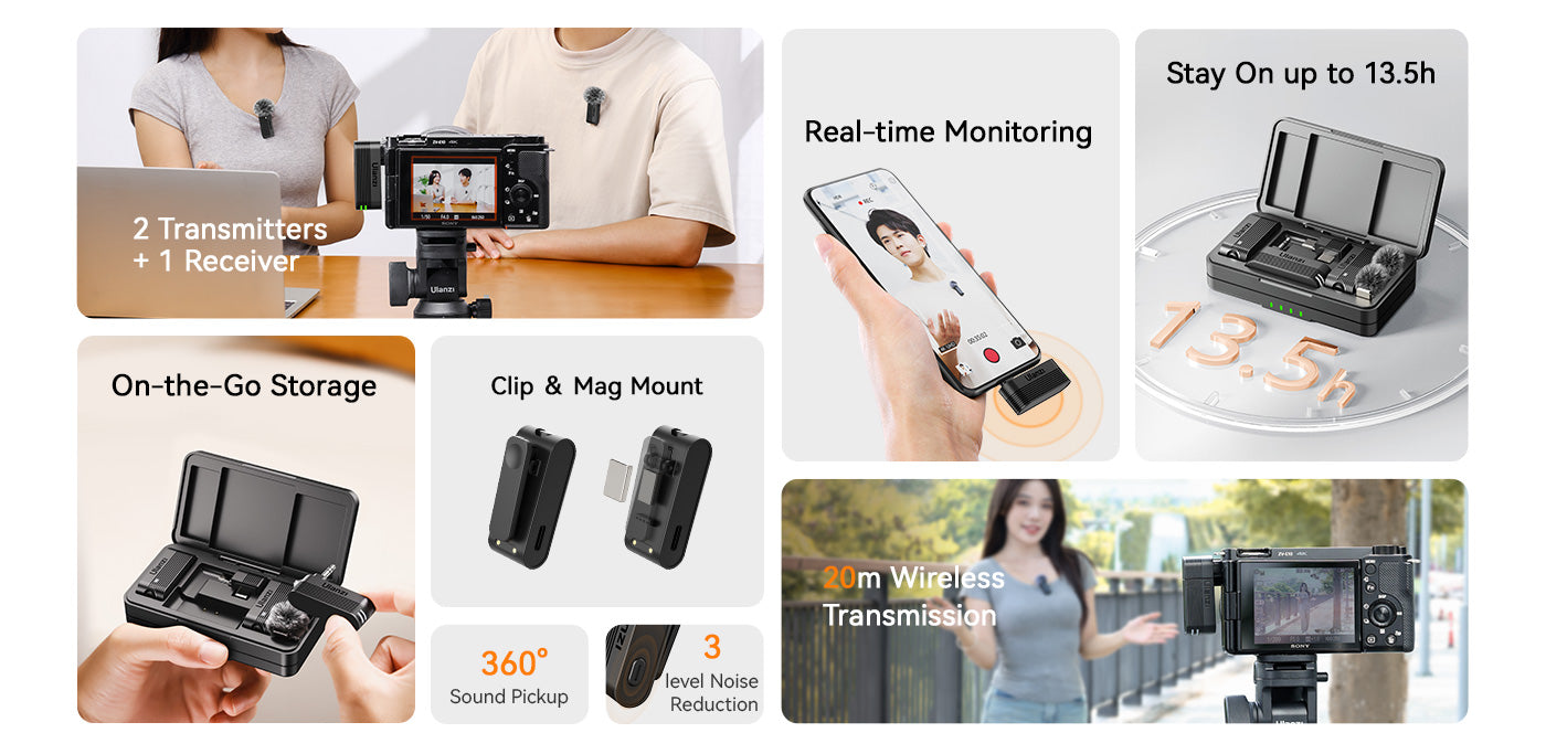 🤍💖 Ulanzi A100 Wireless Lavalier Microphone 🤍💖