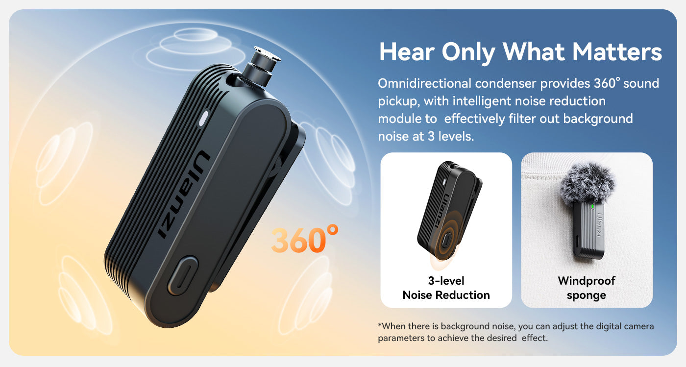 🤍💖 Ulanzi A100 Wireless Lavalier Microphone 🤍💖