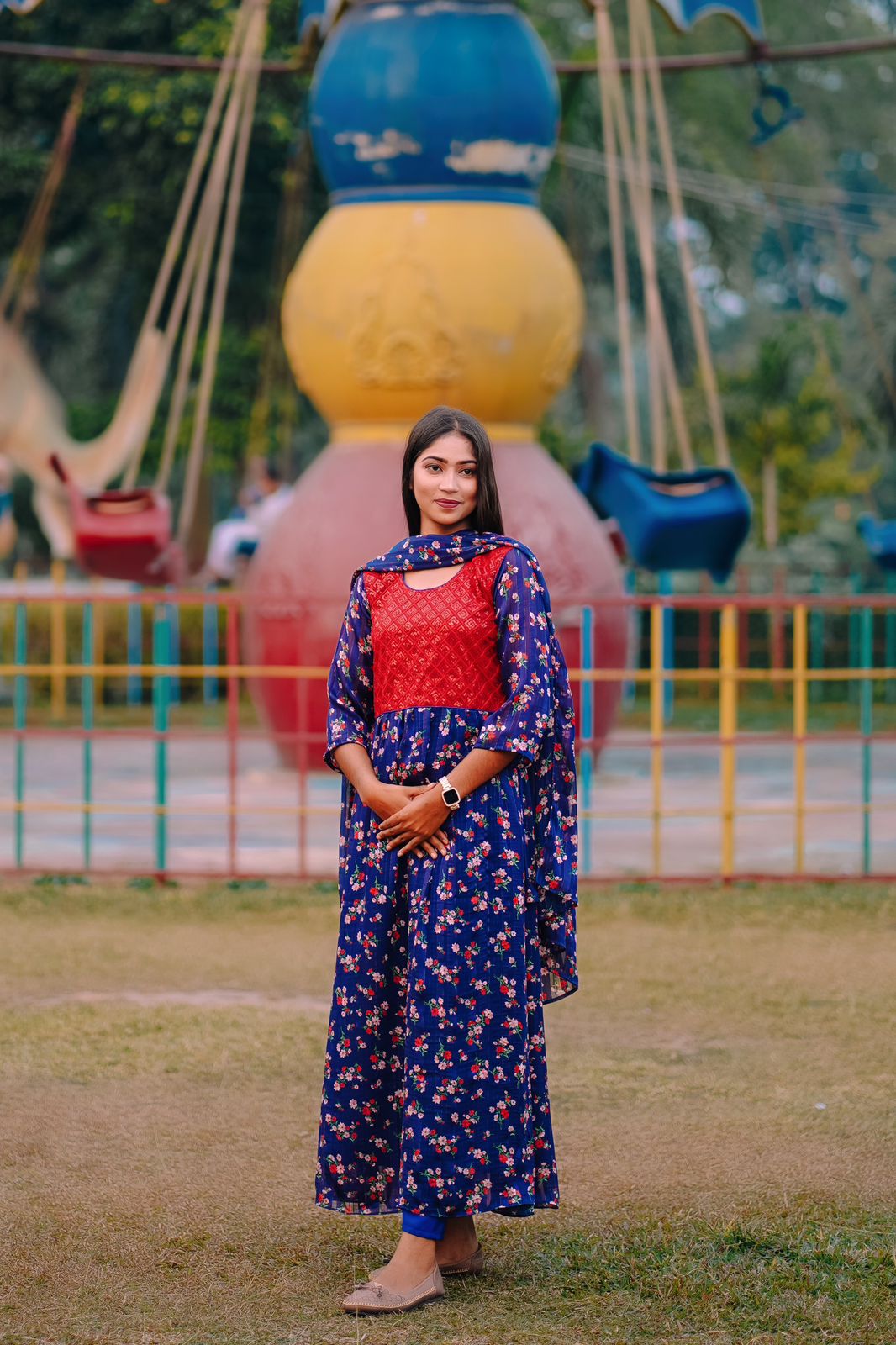 🤍💖 China Georgette Gown Three Piece 🤍💖