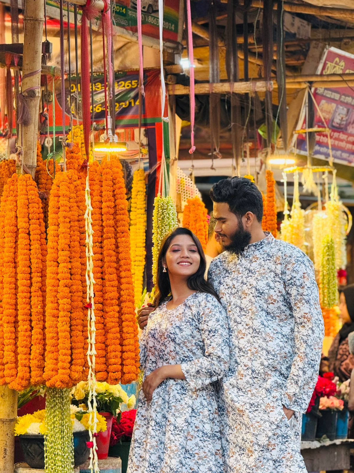 🤍💖 Panjabi and Gown Couple Dress 🤍💖