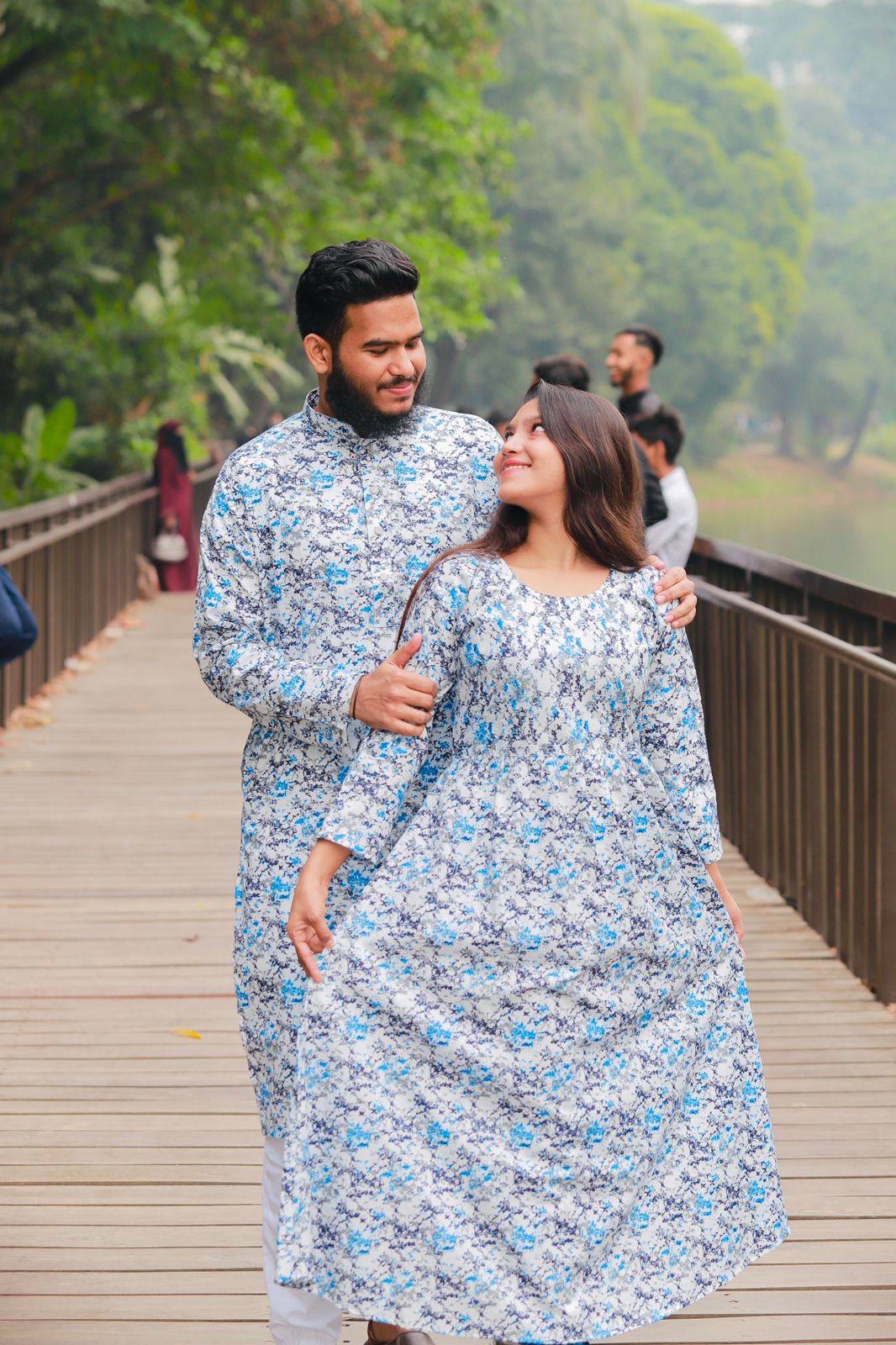 🤍💖 Panjabi and Gown Couple Dress 🤍💖