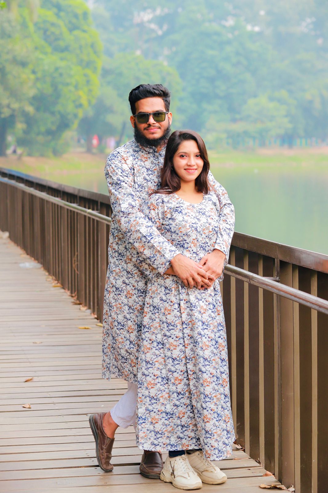 🤍💖 Panjabi and Gown Couple Dress 🤍💖
