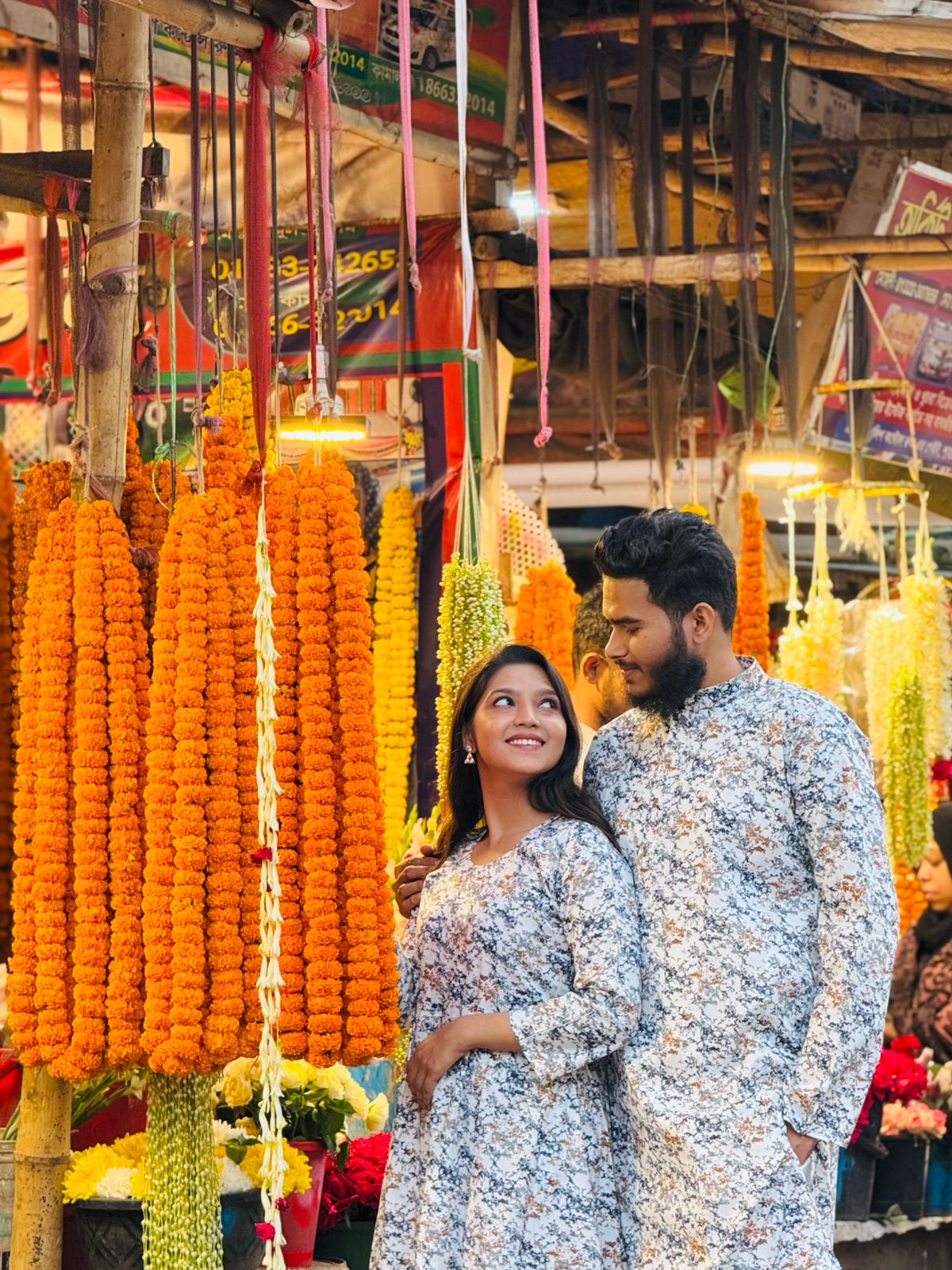 🤍💖 Panjabi and Gown Couple Dress 🤍💖