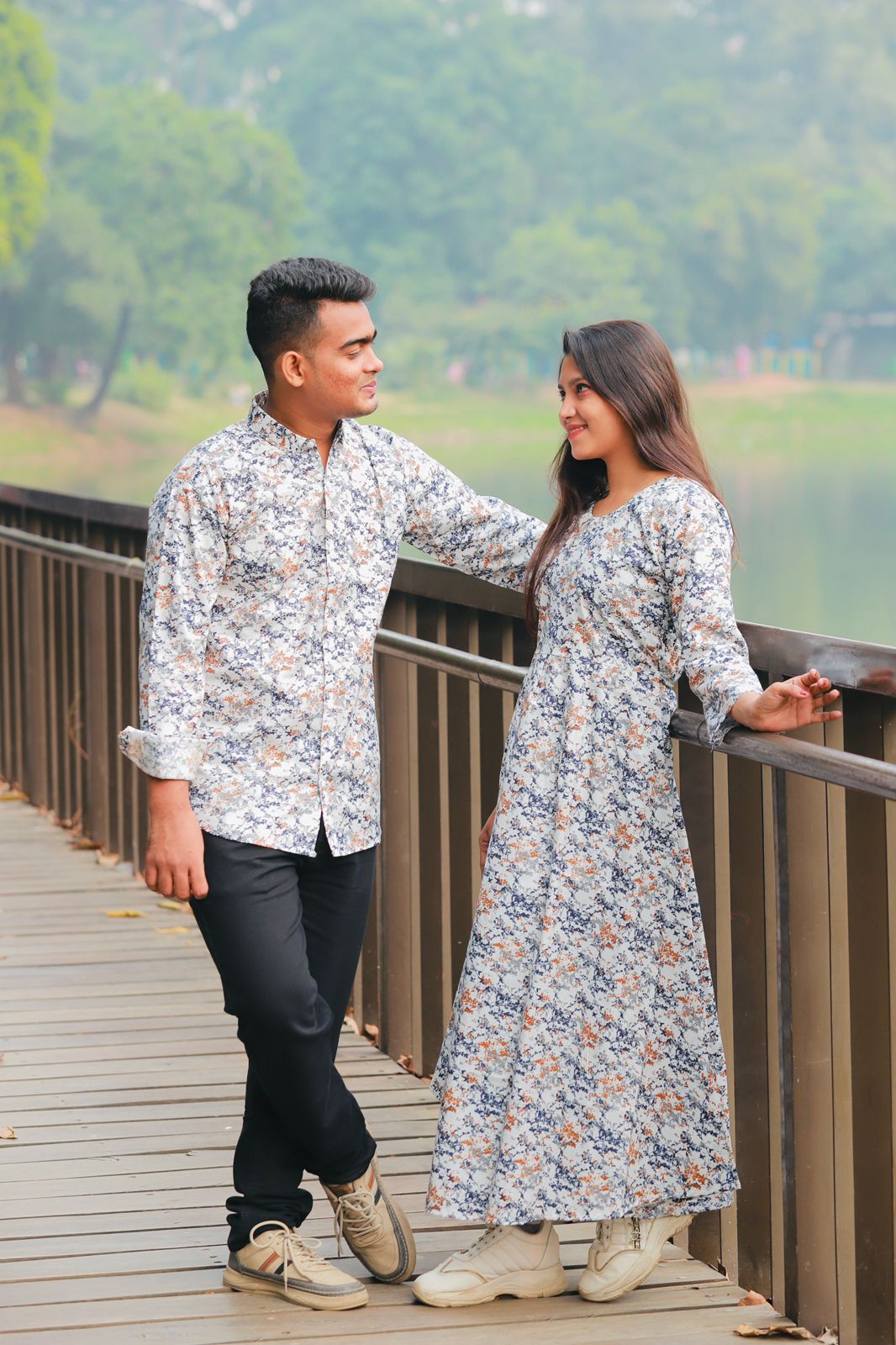 🤍💖 Shirt and Gown Couple Dress 🤍💖