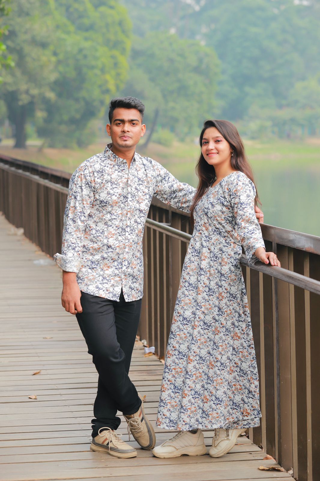 🤍💖 Shirt and Gown Couple Dress 🤍💖