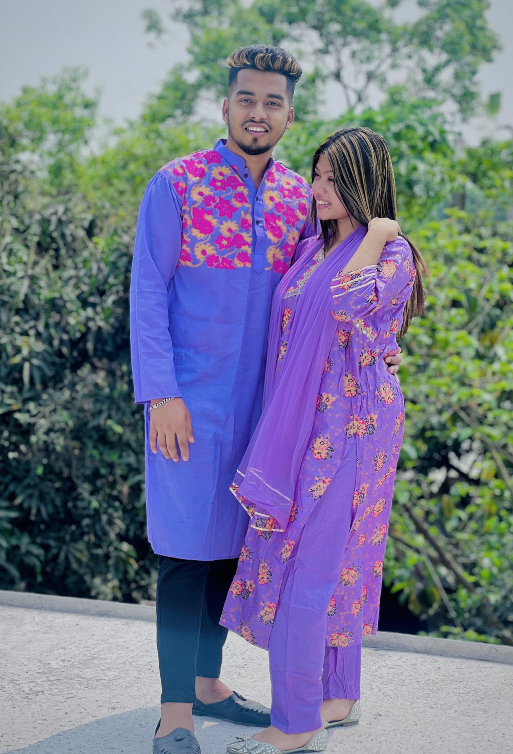🤍💖 পাঞ্জাবি আর নাইরা কার্ড থ্রি পিস 🤍💖