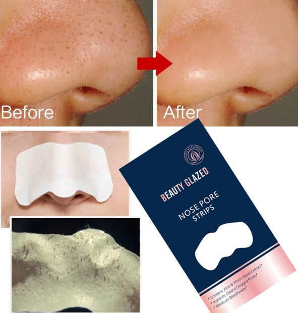 🤍💖 5 Pics Set of Beauty Glazed Nose Pore Strips Blackhead Remover 🤍💖