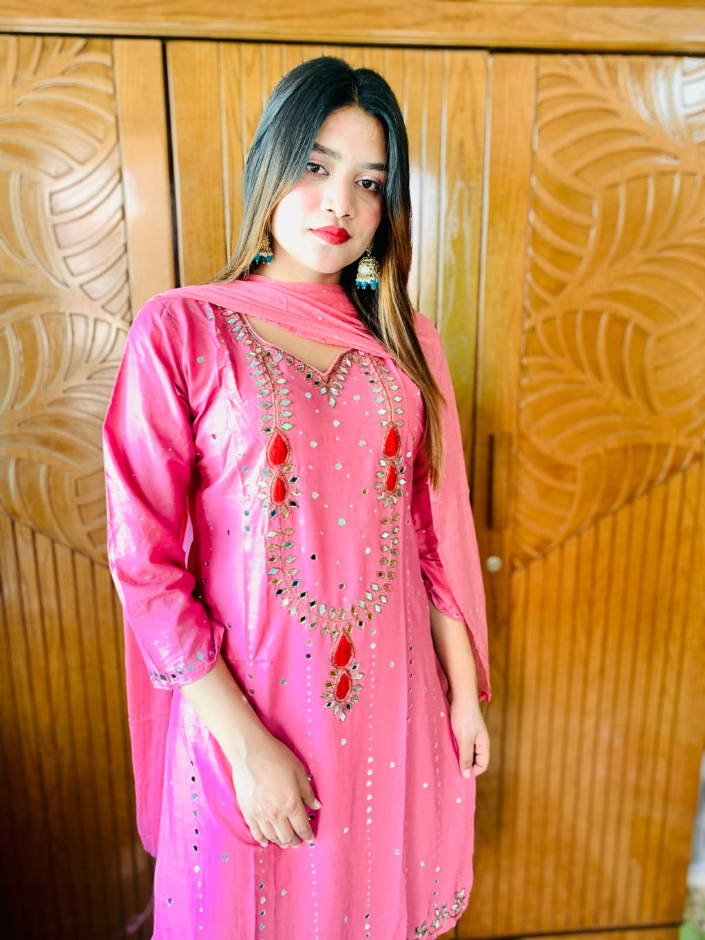 🤍💖 কারচুপি থ্রি পিস 🤍💖