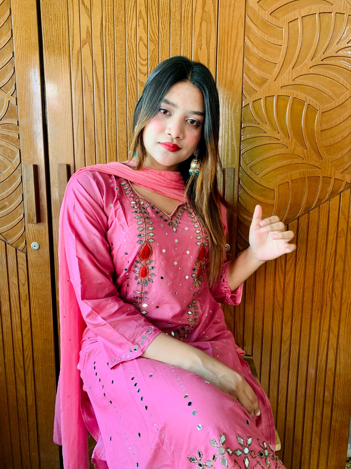 🤍💖 কারচুপি থ্রি পিস 🤍💖