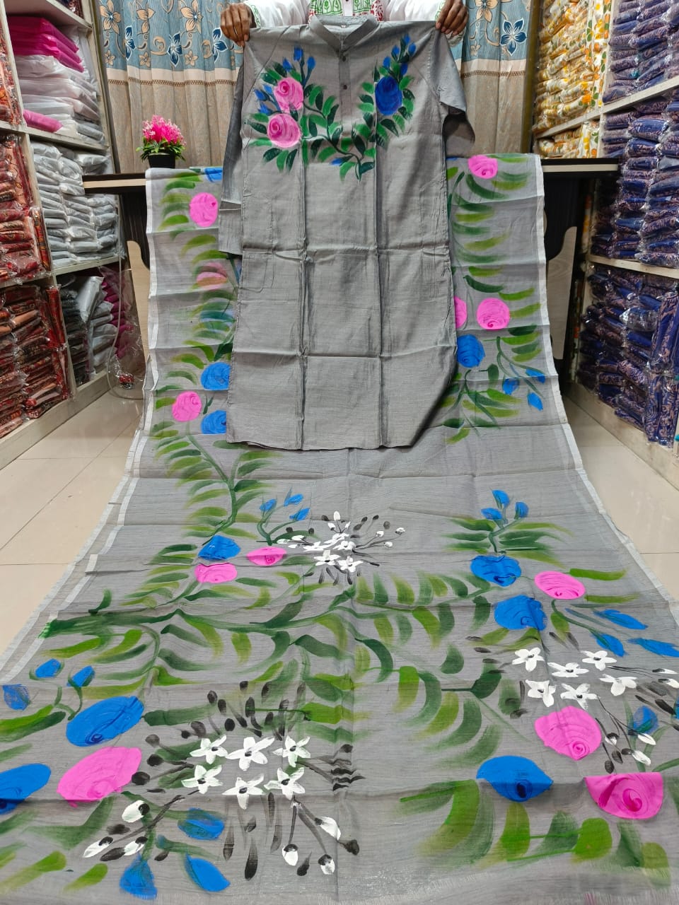 🤍💖 Sharee Panjabi Couple with Blouse Piece 🤍💖
