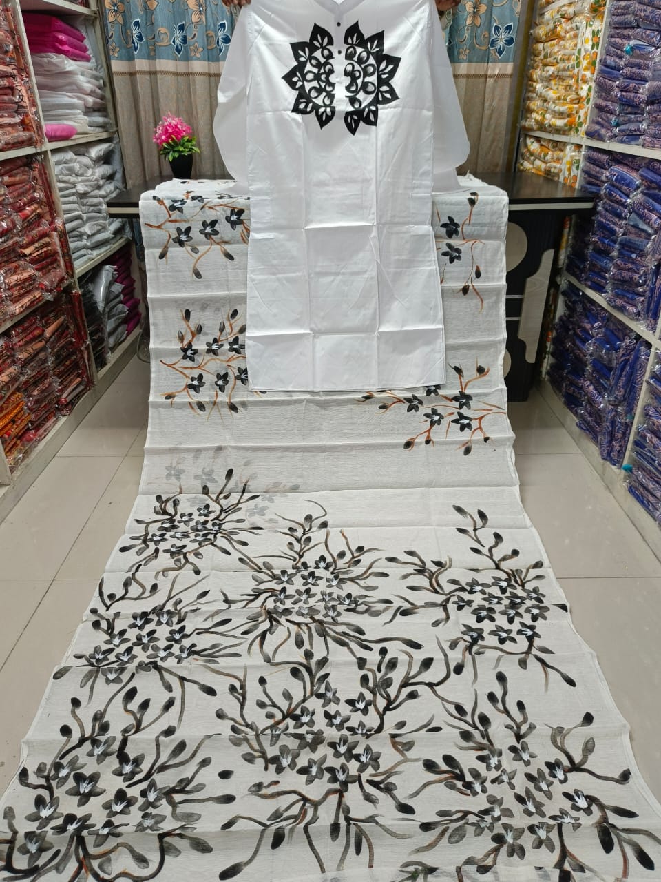 🤍💖 Sharee Panjabi Couple with Blouse Piece 🤍💖