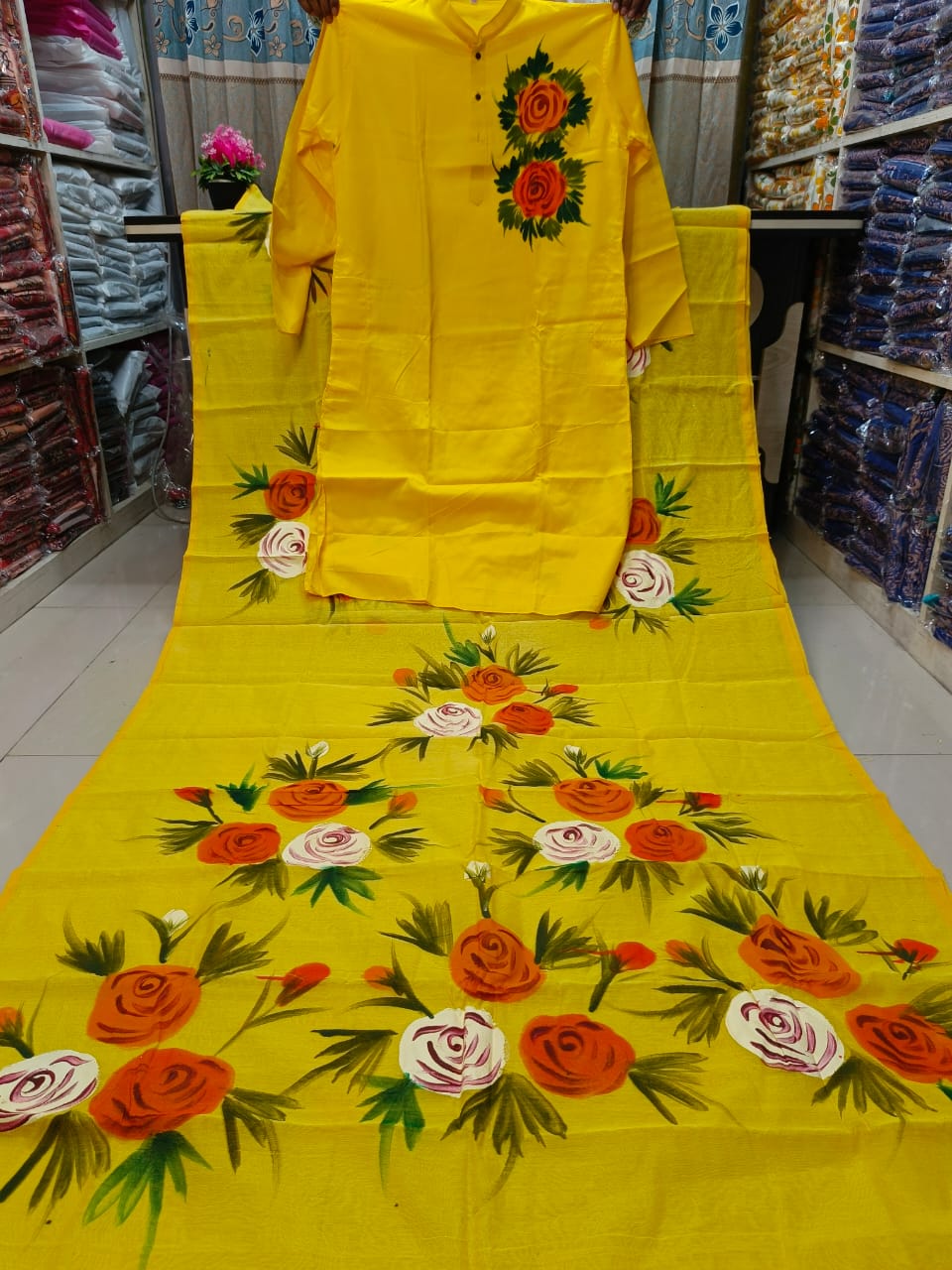 🤍💖 Sharee Panjabi Couple with Blouse Piece 🤍💖