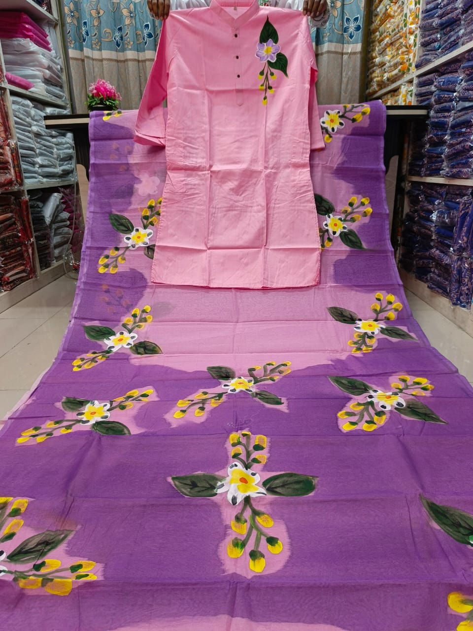 🤍💖 Sharee Panjabi Couple with Blouse Piece 🤍💖