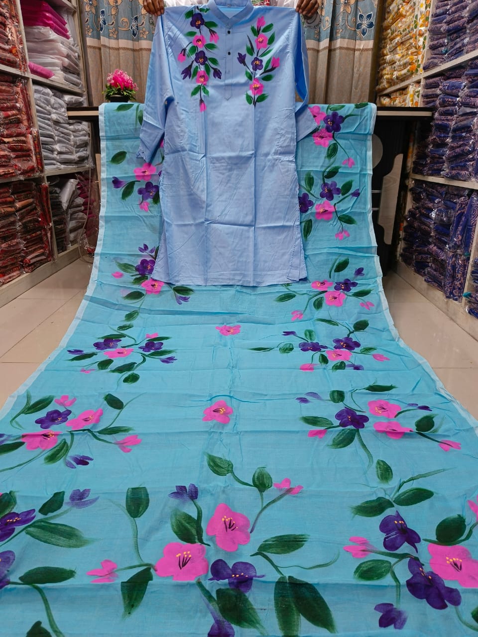 🤍💖 Sharee Panjabi Couple with Blouse Piece 🤍💖