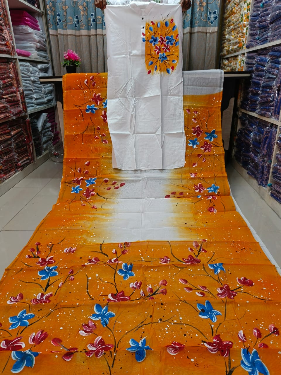 🤍💖 Sharee Panjabi Couple with Blouse Piece 🤍💖