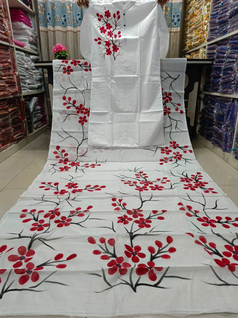 🤍💖 Sharee Panjabi Couple with Blouse Piece 🤍💖