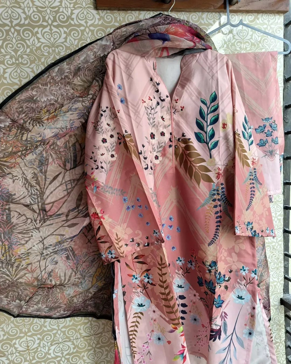 🤍💖 Digital Print Three Piece 🤍💖