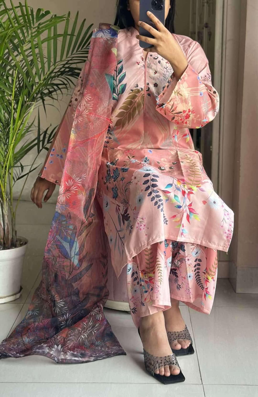 🤍💖 Digital Print Three Piece 🤍💖