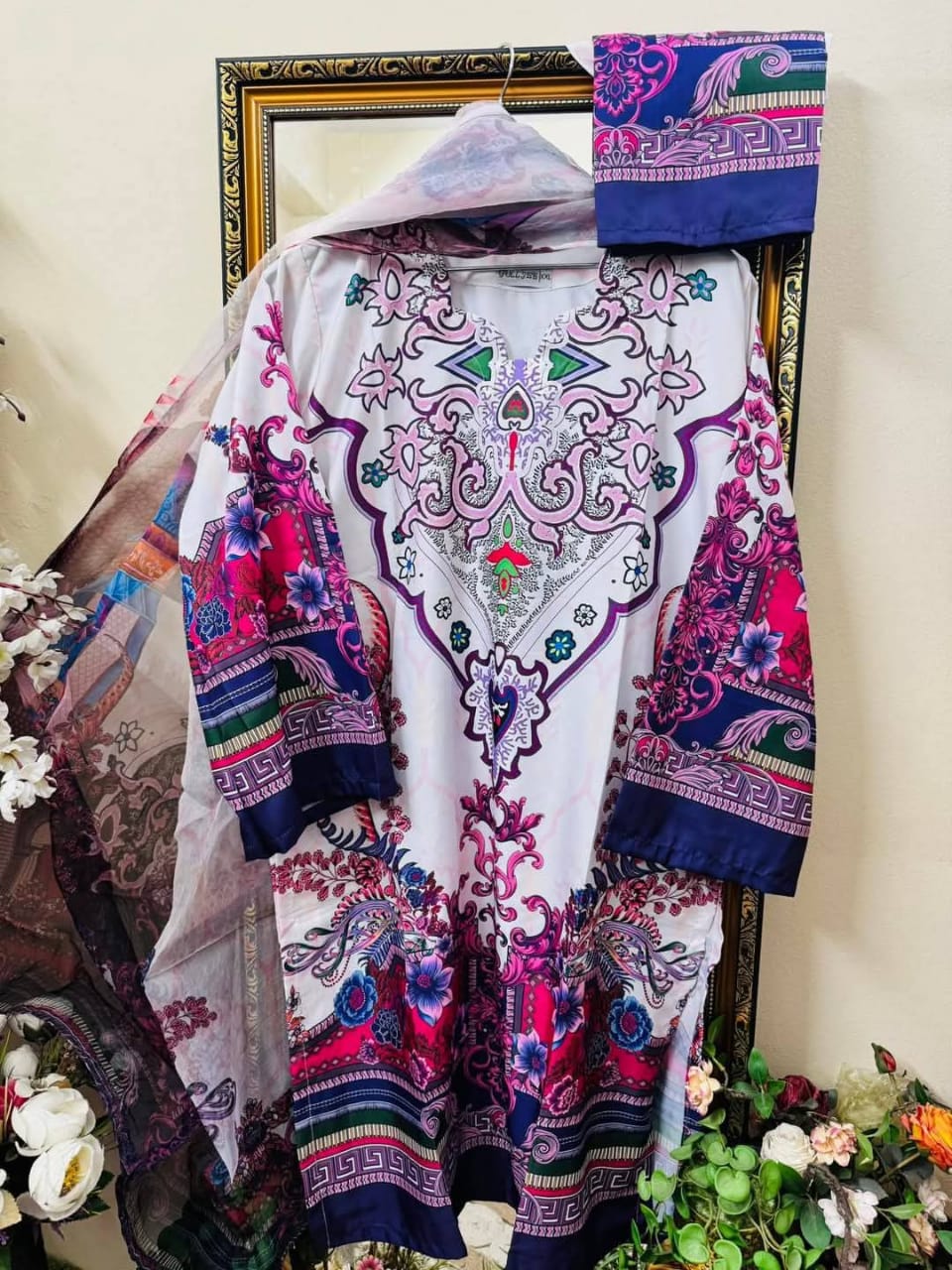 🤍💖 Digital Print Three Piece 🤍💖