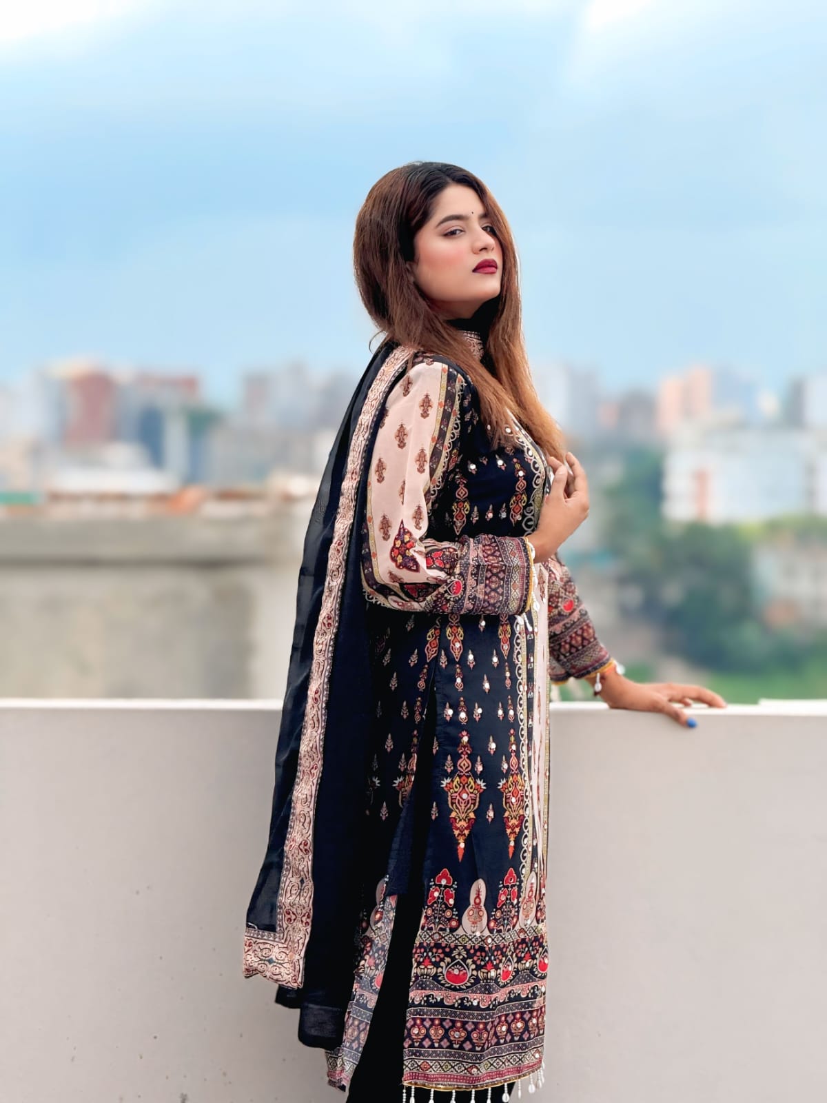 🤍💖🥀 Georgette Readymade Three Piece 🕊️🤍💖