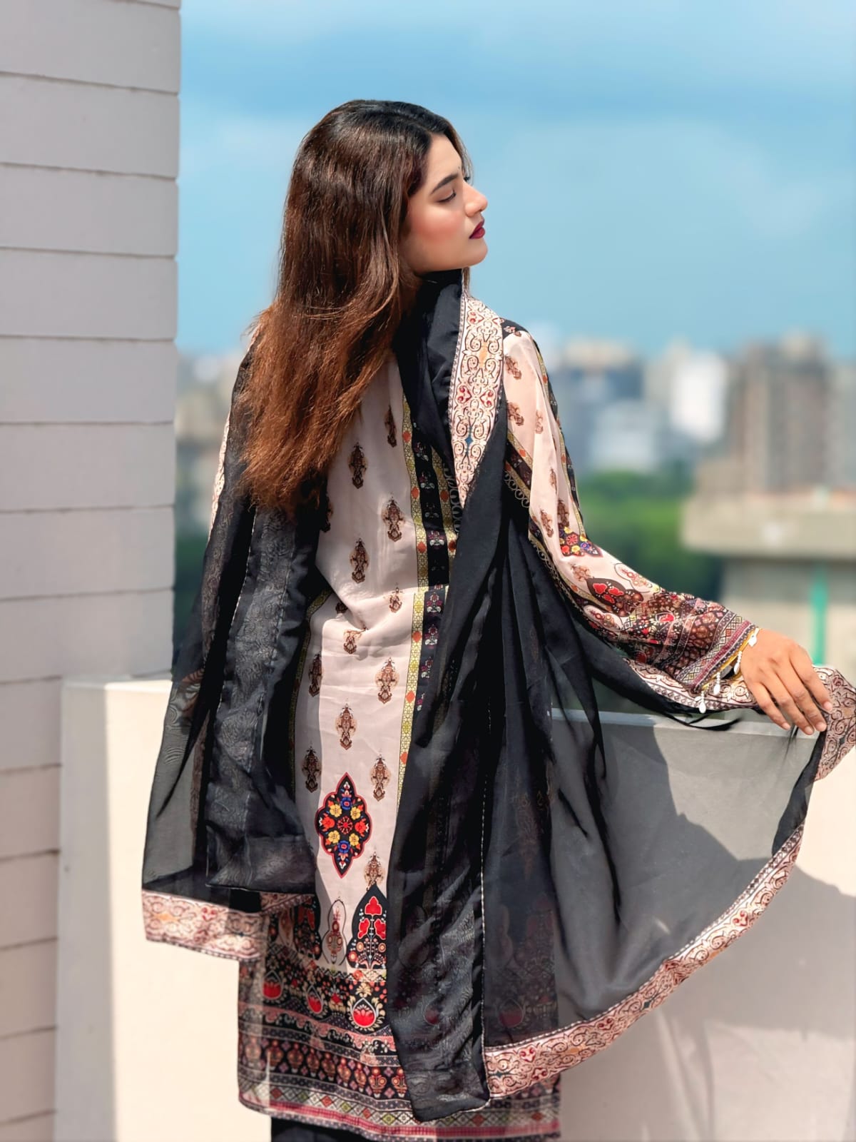 🤍💖🥀 Georgette Readymade Three Piece 🕊️🤍💖
