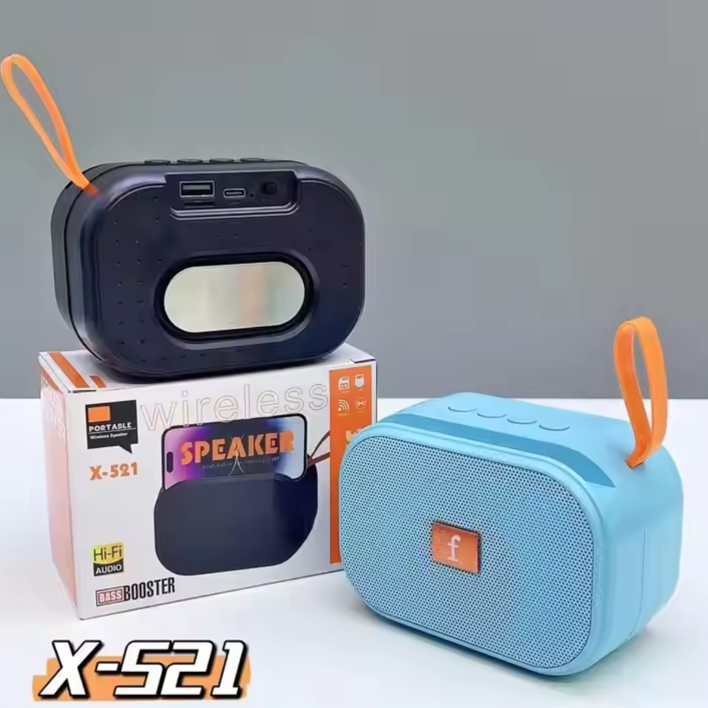 🤍💖 X-521 Bluetooth, USB, SD Card & FM Radio Supported Hi-Fi Audio Extra Bass Speaker 🤍💖