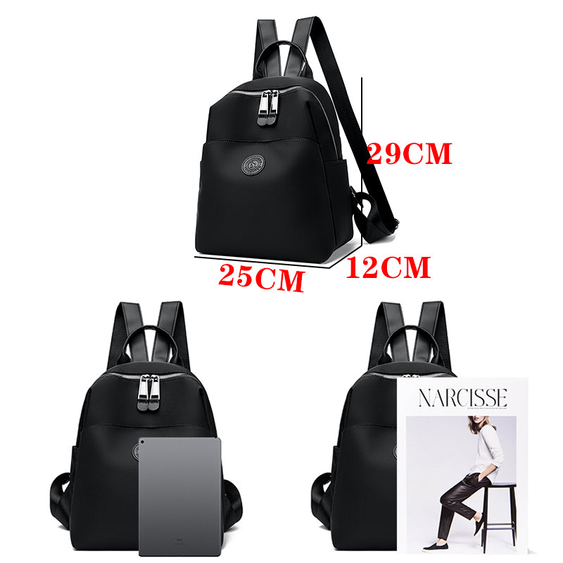 🤍💖 2025 New Hot Women's Backpacks Designer High Quality Soft Nylon Simple Fashion Bag (Black) 🤍💖