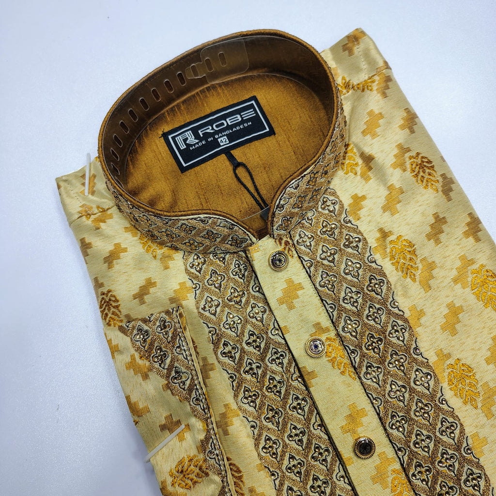 🤍💖Indian Cotton Gorgeous Karchupi Panjabi 🤍💖