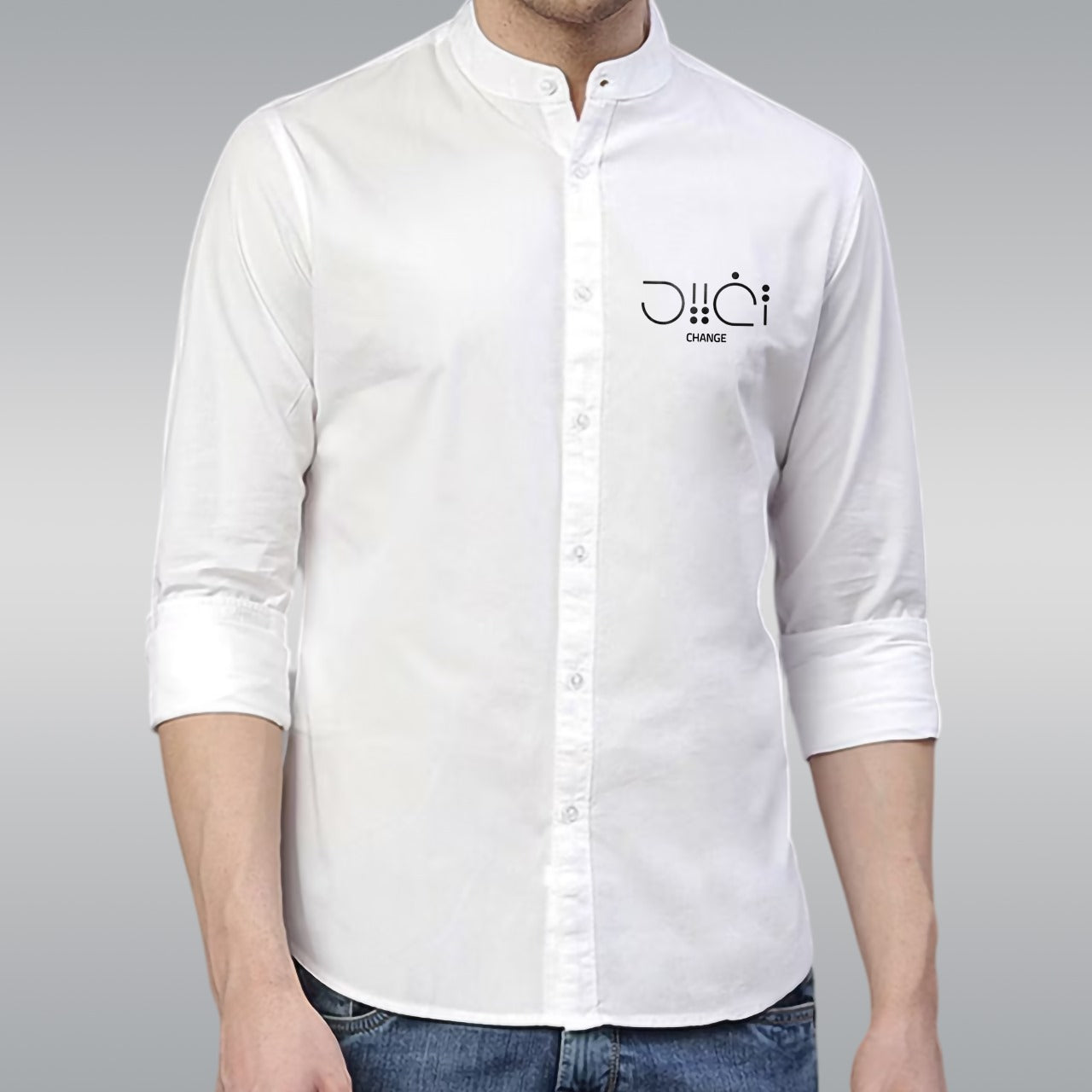 🤍💖 Premium Printed Ban Collar Shirt for Men 🤍💖