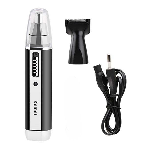 🤍💖 Kemei KM-6632 2 In 1 Rechargeable Nose Hair Trimmer 🤍💖