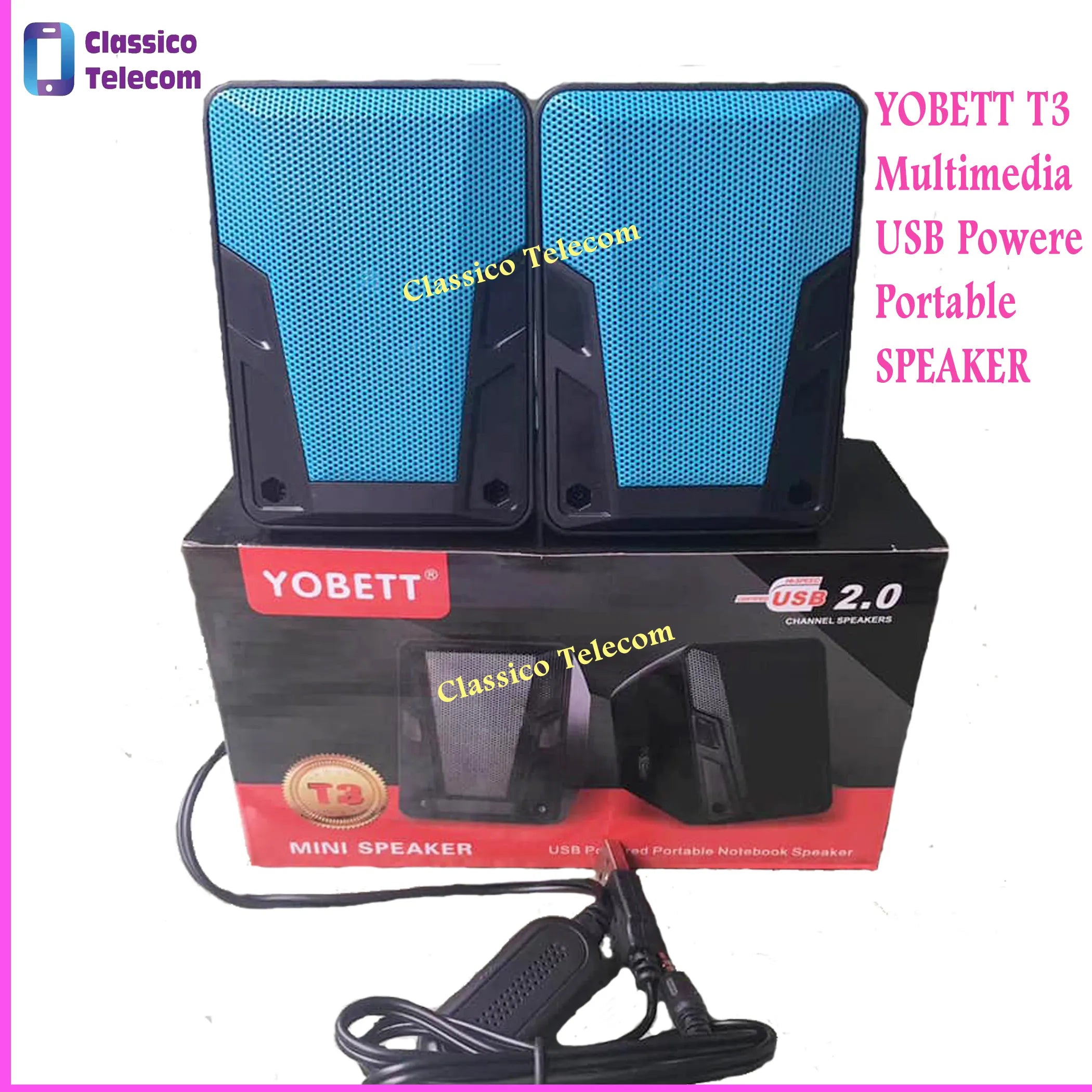 🤍💖 Yobett T3 Multimedia Usb Powered Portable Notebook / Computer Mini Speaker, Usb 2.0 - Bluetooth Speaker - Bluetooth Speaker 🤍💖