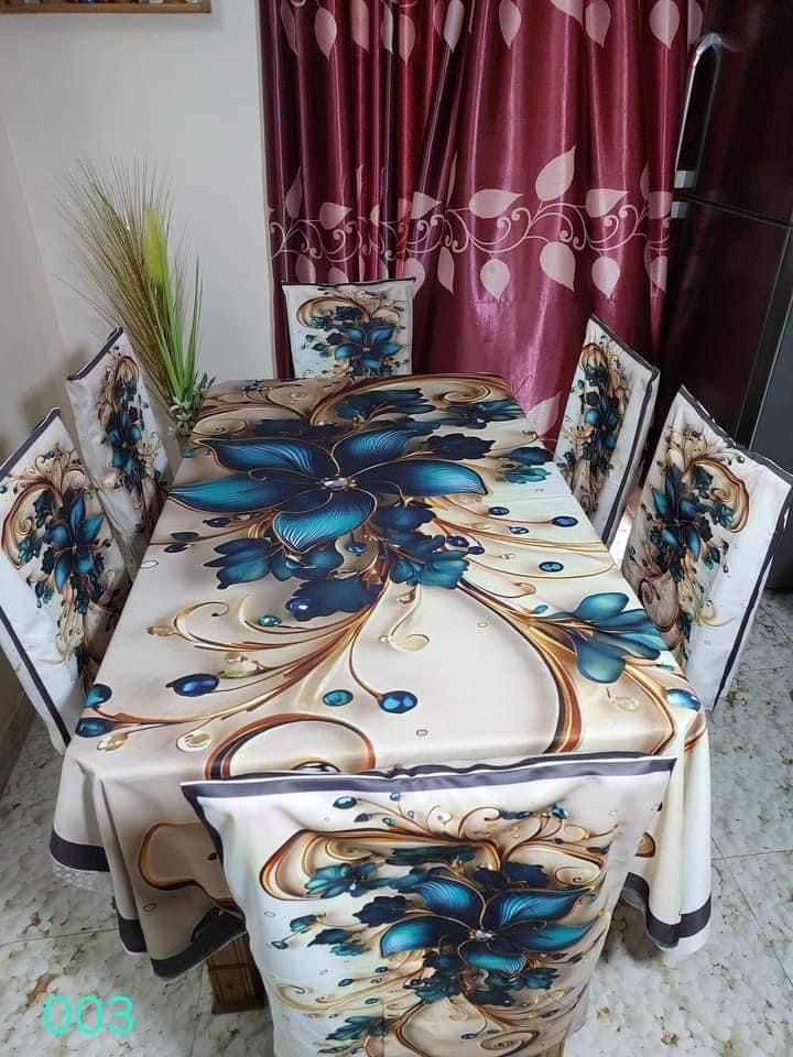 🤍💖 China Premium 3D Print Table Cloth Set 🤍💖