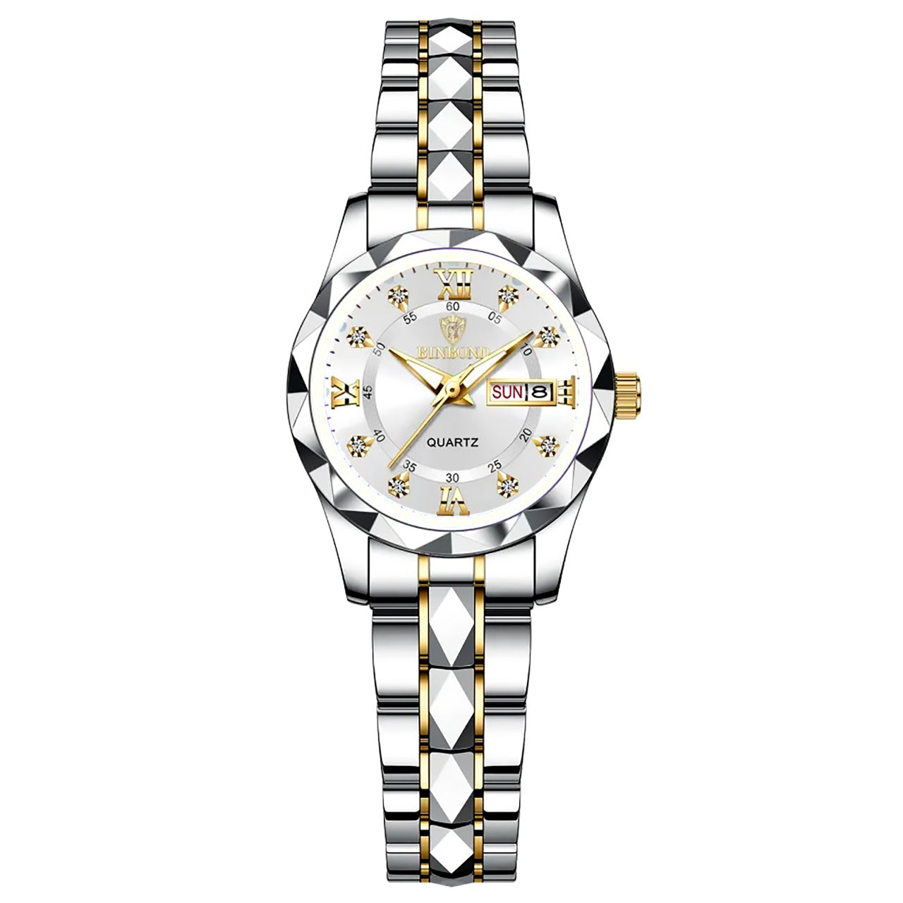🤍💖 BINBOND Top Brand Luxury Fashion Business Womens Watches 30M Week Date Clock Sport Quartz Womens Wristwatch 🤍💖
