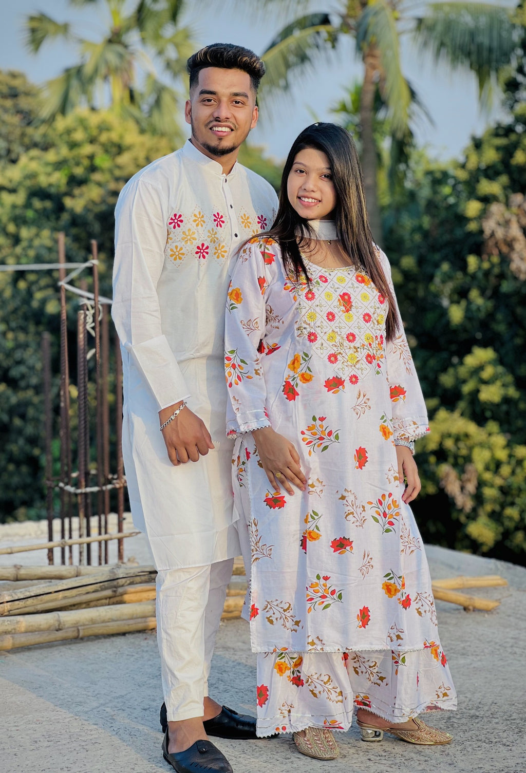 🤍💖 পাঞ্জাবি আর নাইরা কার্ড থ্রি পিস 🤍💖