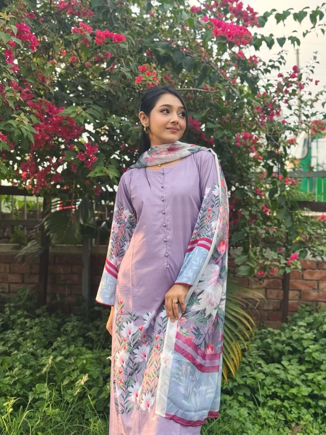 🤍💖 🌸 ডিজিটাল প্রিন্টেড এলিগ্যান্স 🌸 🤍💖