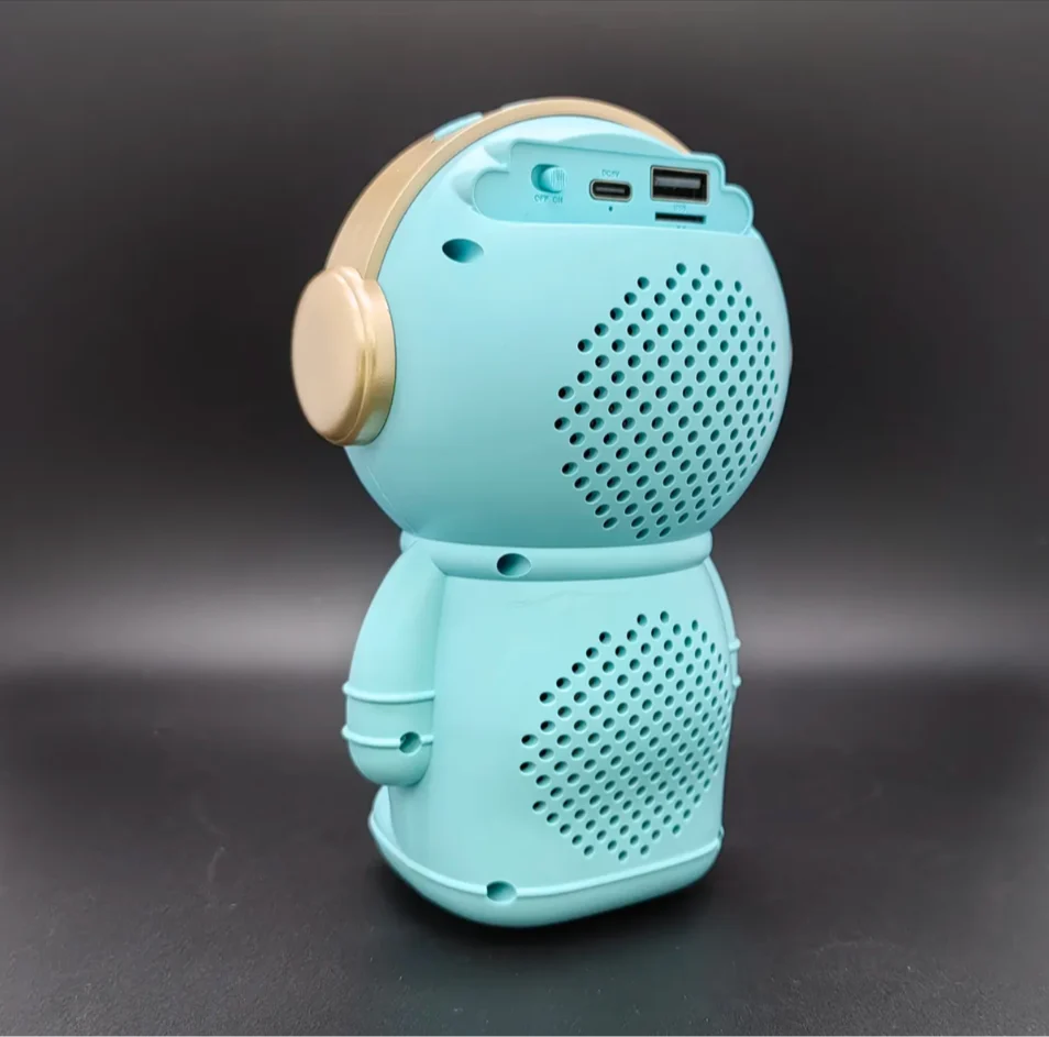 🤍💖 Wrader X808 Wireless Stereo Woofer Bass Cute Gift Astronaut Loud Portable Creative Active Bass Rgb Light Bluetooth Speaker 🤍💖)