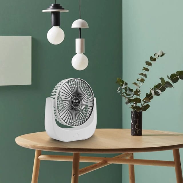 🤍💖 Desktop Mini Fan, Wide Angle Portable Rechargeable Desk Fan 🤍💖