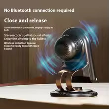 H58 Sensing Model Wireless Charger 360° Rotation Phone Stand BT Speaker