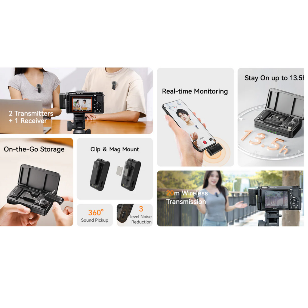 🤍💖 Ulanzi A100 Wireless Lavalier Microphone 🤍💖
