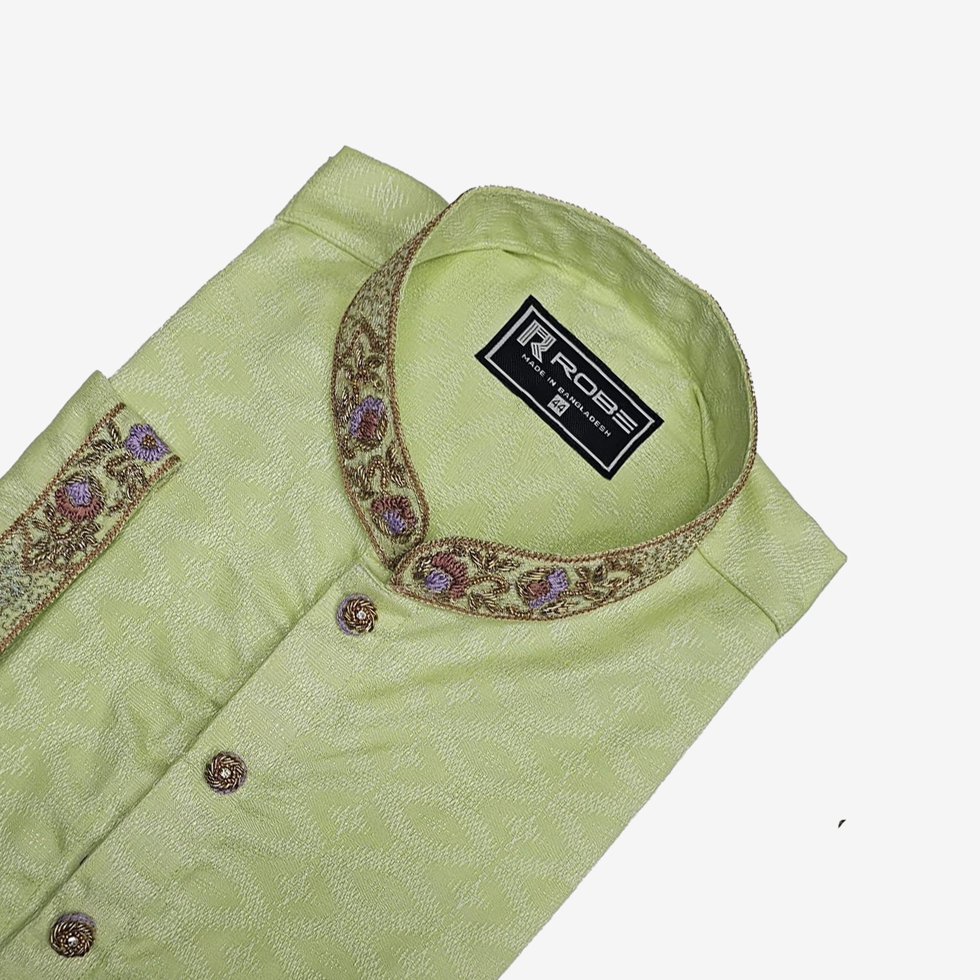 🤍💖Indian Cotton Gorgeous Karchupi Panjabi 🤍💖