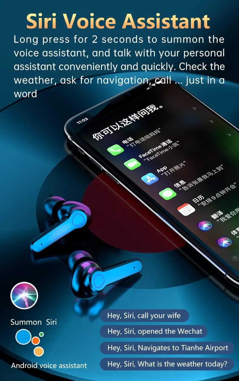 M19 Pro Earphone Bluetooth Wireless Headphones with Microphone Low Latency.