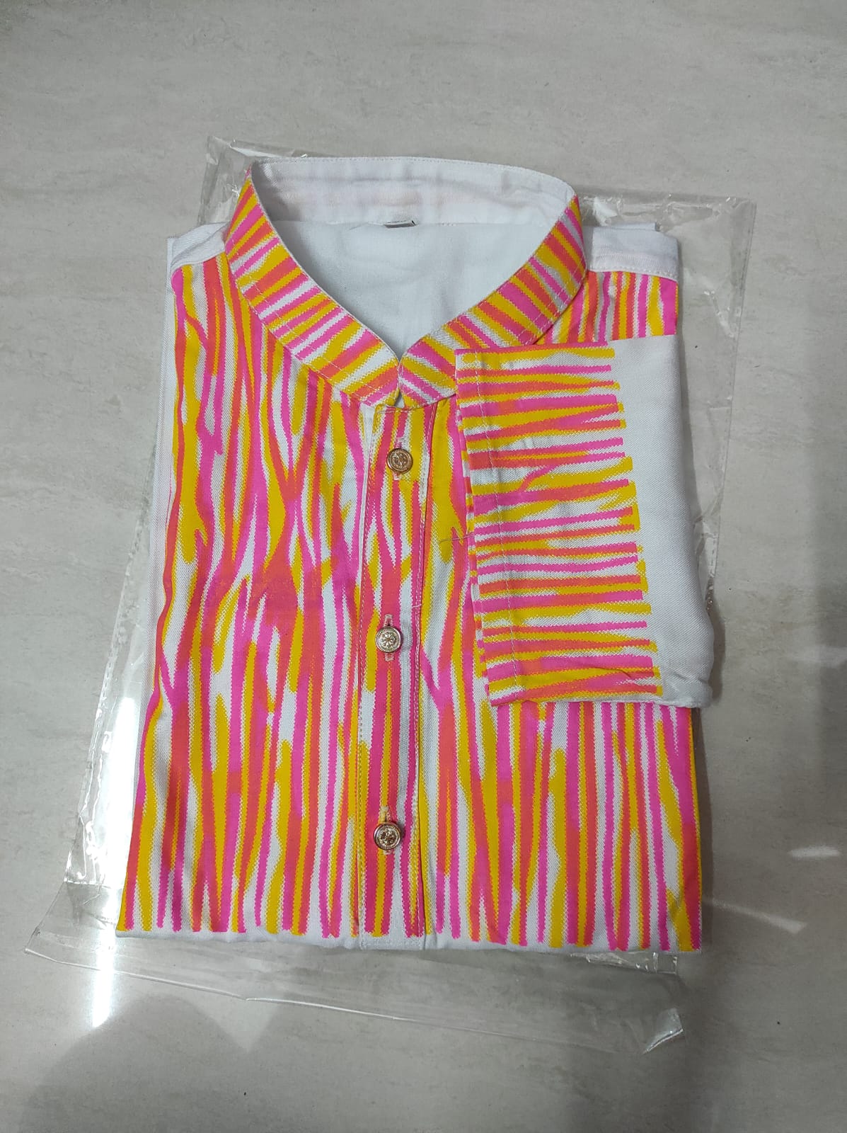 🤍💖 Colors Printed Stylish Semi Logn Panjabi 🤍💖