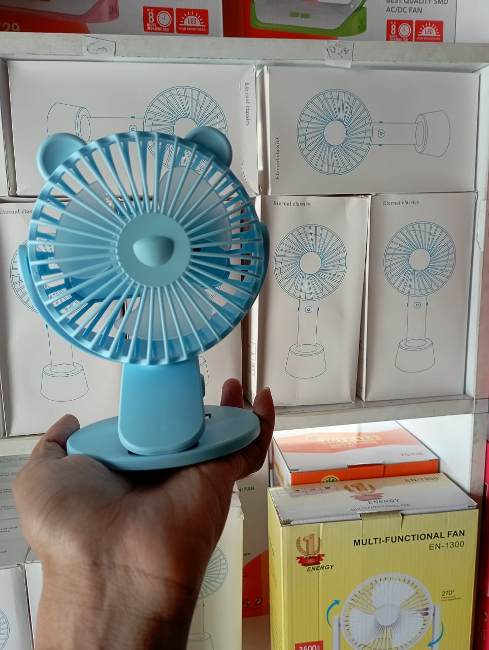 🤍💖 USB Table Fan Mini Wind Power Handheld Clip Fan Desktop Convenient Portable Student Cute Small Cooling Ventilador 360 Rotation 🤍💖